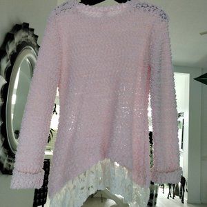 Knit lace top